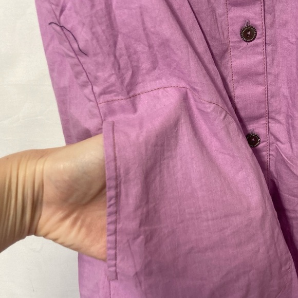 Free People Annie Sleeveless Button-down Tunic in Butterfly Bush (Purple) XS - Picture 6 of 10